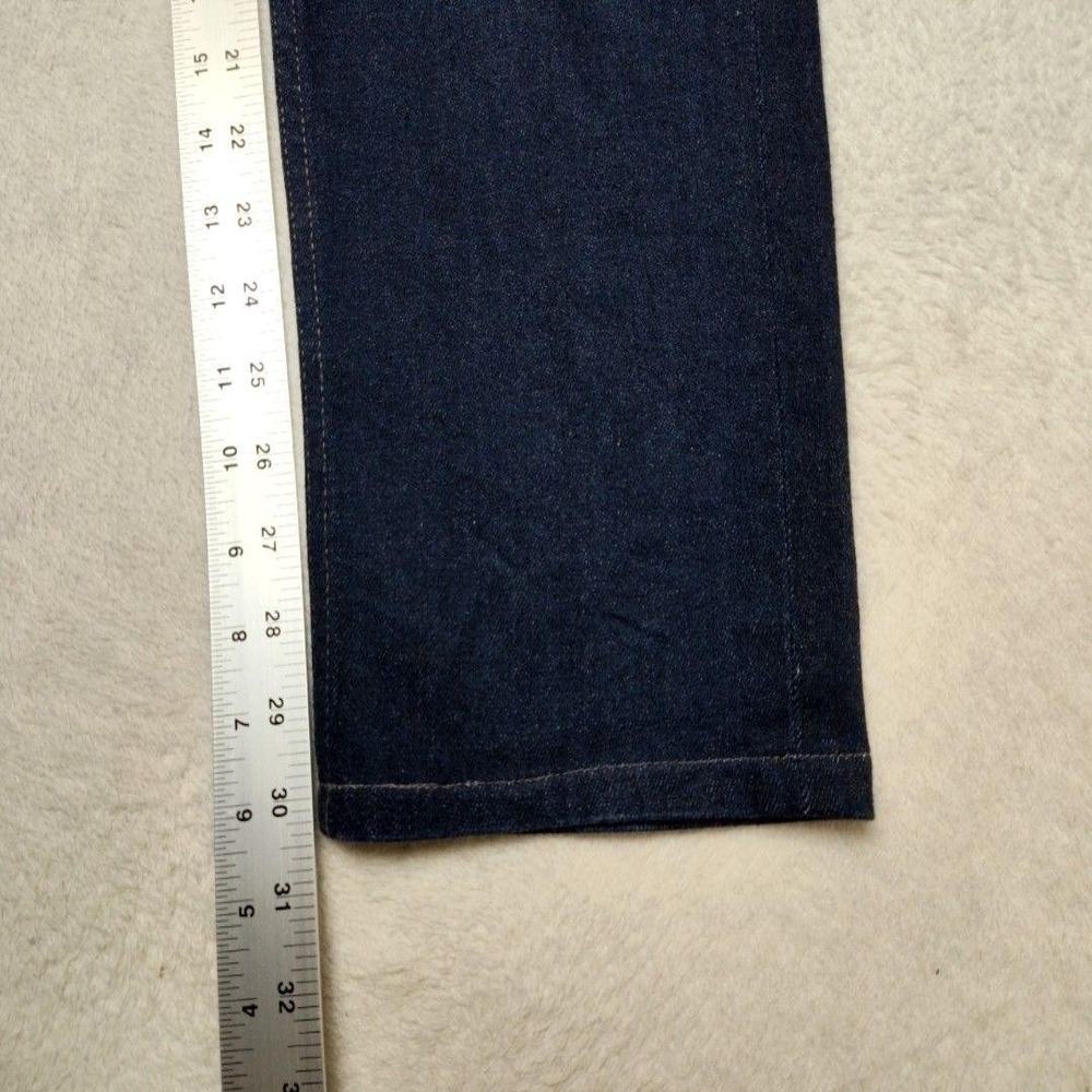 Paige Jeans Womens 30 Dark Wash Lennox Straight Slim Stretch 5-Pocket Denim - Picture 8 of 11